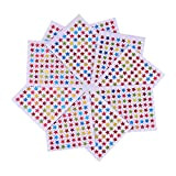 LIUJZZJ Stelle di Adesivi Stelle Stickers Stella Adesivi Glitterati, Da 10 Fogli, Colori Assortiti