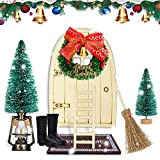 LIVESTN Natale Porta Elfo Natalizio, 8 Pezzi Ornamenti di Natale Dollhouse Porta Elfo Natale Kit Apribile Set di Gnomi in ...