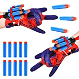 LIVESTN Spiderman Glove Launcher Set, 2 Guanti Launcher per Giochi per Bambini, Spiderman Launcher Glove Guanti da Lancio Spiderman Giocattoli ...