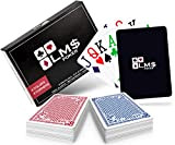 LM$ Carte da poker in plastica 4 Colori con 4 Simboli - Cut Card inclusa - [2 x] mazzi da ...