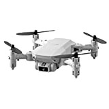 lmoikesz con fotocamera portatile per esterni pieghevole quadricottero aereo telecomandato , Bianco grigio , Borsa 1080P
