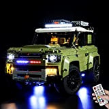 LODIY Telecomando Luci Luce LED Light Kit per Land Rover Defender - Compatibile con Lego 42110 (Modello Non Incluso)