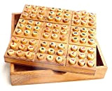 LOGICA GIOCHI Art. Sudoku - Rompicapo Matematico in Legno - Multigioco - Scatola Richiudibile - Con Libretto da 30 Giochi