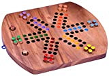LOGOPLAY Ludo per 6 giocatori – Gioco di dadi – Gioco di società – Gioco di famiglia in legno con ...