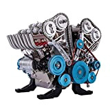 Lommer Teching Motor Custom mattoncini da costruzione a 8 cilindri V8, in metallo, ideale come regalo fai da te per ...