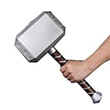 Lonme 44cm Thor's Hammer PU Foam Thor Martello 17" Thunder Hammer Toy Collectors Cosplay Prop Fancy Dress Weapon