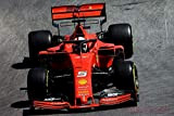 LOOKSMART MODELLINO in Scala Compatibile con Ferrari SF90 Sebastian Vettel 2019 N.5 Canada GP 1:18 LS18F1021
