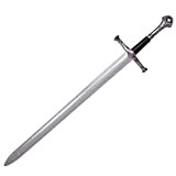 LOOYAR Middle Ages Medieval PU Foam Two Handed Sword Toy Great Sword Weapon Toy for Knight Soldier Warrior Costume Battle ...