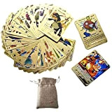 Lorence - 55 Carte Dorate Gold Vmax DX Gx, Trading Card Dorate Carte Da Gioco in Inglese