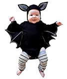 Lovelegis (12-18 Mesi Costume Travestimento Halloween Carnevale Cosplay - Body da Pipistrello + Cappellino con Orecchie per Bambino Neonato Bebe ...