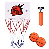 LQKYWNA Mini Canestro da Basket Set da Gioco per Bambini Canestro da Basket Indoor Tabellone da Basket Fissato al Muro ...