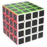 LSMY Speed Cube 4x4x4, Puzzle Magico Cubo Carbon Fiber Sticker Giocattolo