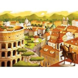 Ludattica 71258 Puzzle Grand Tour Roma, Multicolore