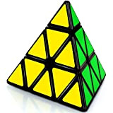 lunaoo Pyramid Cubo Magico, Liscio Pyraminx Triangolo Speed Magic Cube 3x3 con Adesivo Teaser Cerebrali Educativi 3D Magic Puzzle Cube ...
