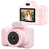 Macchina Fotografica Bambini 12MP Selfie Ricaricabile Fotocamera Digitale Bambina Musicale Videocamera per Ragazze Ragazzi 3-10 Anni con Scheda 32 GB, ...