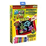 Magic Pad Tavoletta magica XL 50% più grande con 12 pennarelli neon e 8 effetti di luce brillante.