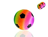 MAGIC SELECT 2 Palline in PVC Giocattolo per Bambini. Pallone da Calcio Gonfiabile con Arcoíris. Palla Morbida per Bambini. Pallone ...