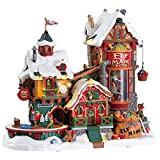 Magie di Natale Fabbrica degli Elfi di Babbo Natale per Villaggio Natalizio Decorazione con Animazioni