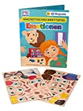 MAGNIKON UD37 - Gioco magnetico emozioni, gioco da tavolo magnetico con facce divertenti, libro di gioco magnetico, gioco educativo con ...