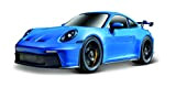 Maisto - May Cheong GROUP, scala 1/18, Porsche 911 GT3 2022, colore blu, veicolo per Bambini dai 3 anni - ...