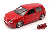 Maisto MODELLINO in Scala Compatibile con VW Golf R32 2002 Red 1:24 MI31290R
