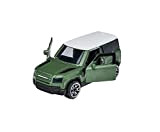 Majorette 212053052Q30 Premium Land Rover Defender 90 Auto giocattolo a ruota libera Parti apribili Sospensioni Cartoncino 1:64 7,5 cm verde ...