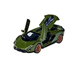 Majorette 212053152Q03 Deluxe Lamborghini Sian - Auto giocattolo a ruota libera, 2 pezzi da aprire, scatola da collezione, pneumatici in ...