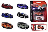Majorette- Other License Deluxe Cars, 1:64, cm. 7,5, 6-Due Parti apribili, Collector Box, 212053152