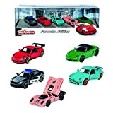 Majorette- Porsche Gift Pack 5 Pezzi Scala 1:64, 3 Anni, Coloré, 212053171