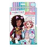 Make It Real - Fashion Design Sketchbook: Pretty Kitty. Cat Inspired Fashion Design Coloring Book for Girls. Include Sketchbook, stencil, ...