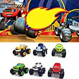 Mallalah - Confezione da 6 macchinine Monster truck giocattolo, per bambini