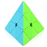 Mamowla Cubo di Magico Pyraminx Puzzle Speed Cube Stickerless Magia 3D Puzzle Cubo Magnetico Cube Velocità per Bambini e Adulti ...