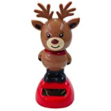 MANGUO Giocattoli oscillanti ad energia solare - Figura a tema natalizio Bobble Head Toy | Cute Car Shaking Head Doll ...