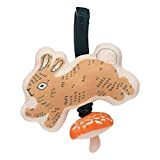 Manhattan Toy- Button Bunny Brahm's Lullaby Pull-Giocattolo Musicale con Campanellino e Anello in Tessuto Regolabile per vettori e culle, Multicolore, ...