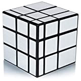 Maomaoyu Mirror Cube 3x3, 3x3x3 velocità Cubo Magico, Regali di Natale per Adulti e Bambini（Silver）