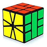 Maomaoyu Square 1 Cube, Velocità Square One Cube, Cubo Magico, Regali di Natale per Adulti e Bambini（Nero）