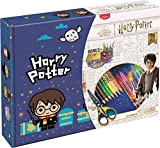Maped - Cofanetto Harry Potter 34 pezzi - 12 pennarelli + 12 matite colorate + 1 forbice + 1 taglia-raggio ...