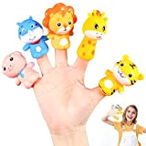 Marionette da Dito Animali Siumir 5 PCS Mini Silica Gel Finger Puppets Giocattoli Educativi per le Storie dei Bambini, Regali ...