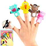 Marionette da Dito Animali, XiXiRan 5pcs Burattini da Dito per Bambini, Finger Puppets Hands, Tiny Hands, Marionette da Dito per ...