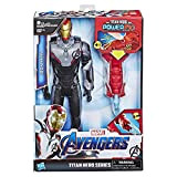 Marvel Avengers – Marvel Avengers Endgame Titan Power FX – Iron Man e Power Pack – 30 cm – Parla ...
