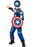 Marvel Costumi Vestito per Ragazzi Captain America Blu 3-4 Anni