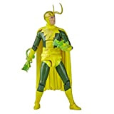 Marvel Legends Series MCU Disney Plus Classic Loki Marvel Action Figure, 5 accessori e 1 parte Build-A-Figure