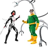 Marvel Legends Series Spider-Man 60th Anniversary Marvel’s Silk and Doctor Octopus 2-Pack 15 cm Action Figures, 9 Accessories