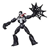 Marvel Spider-Man Bend and Flex, Action figure di Venom, figura flessibile di 15 cm, include accessorio per la ragnatela, dai ...