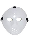 Maschera fluorescente hockey in plastica per travestimento horror