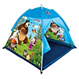 Masha e l'Orso tenda da gioco per bambini, tenda a cupola (tenda per bambini per interni ed esterni, adatta per ...