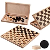 Master of Chess CHECKERS 100 LIGHT 32cm / 13in Wooden 100 Fields Checkers / Drafts Game, Handcrafted Classic Game