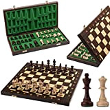Master of Chess Grande torneo classico n. 4 - Scacchi in legno, 42 x 42 cm, grande scacchiera e pezzi ...