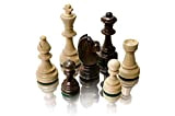 Master of Chess Pezzi degli Scacchi in Legno ponderati Professionali Staunton (Staunton n. 6 in Scatola di Mogano)