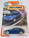 Matchbox 2015 Jaguar F-Type Coupé blu MBX Highway Short Card 1:64
